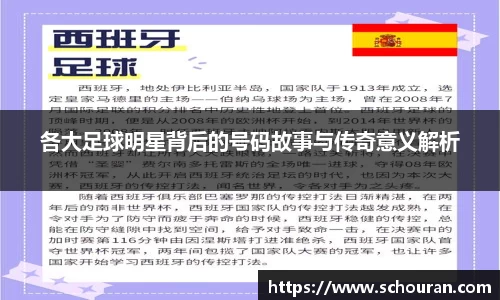 各大足球明星背后的号码故事与传奇意义解析